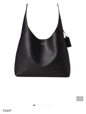 Coach Black Brooklyn Shoulder Bag 28 NWOT